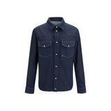 Veste en jean Moncler en coton bleu