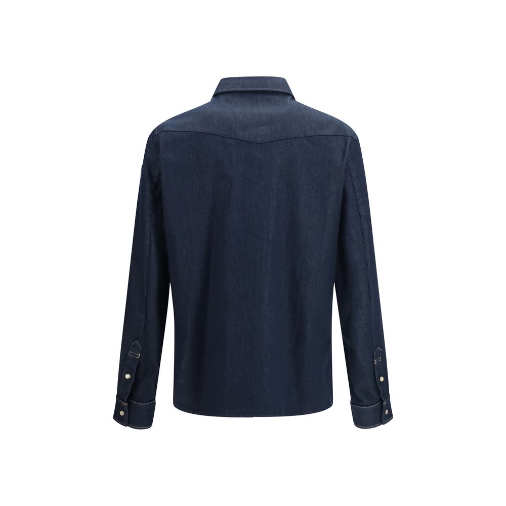 Veste en jean Moncler en coton bleu