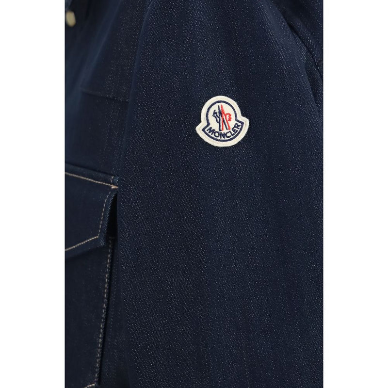 Veste en jean Moncler en coton bleu