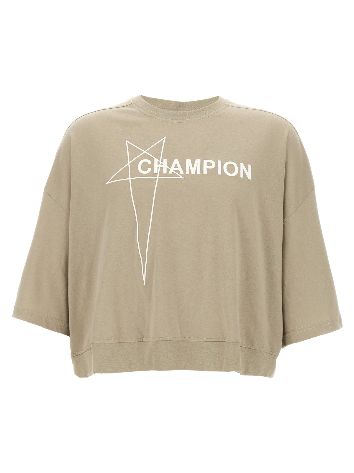 T-shirt en coton gris Rick Owens