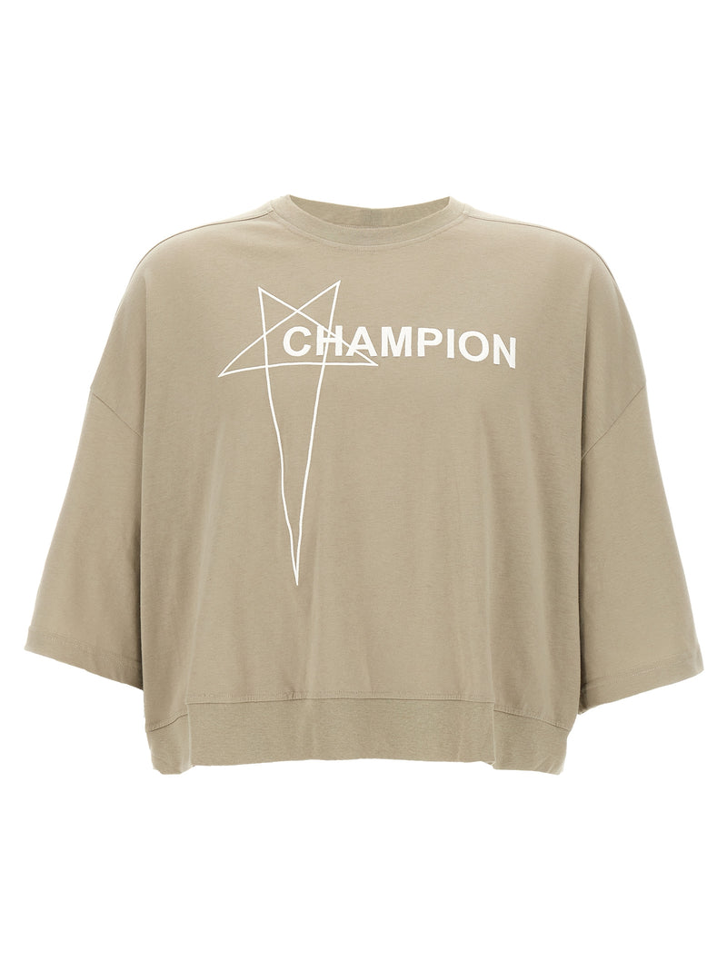 T-shirt en coton gris Rick Owens