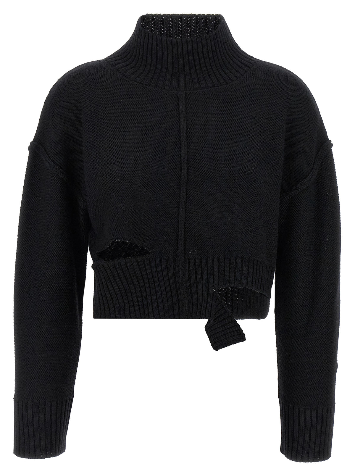 Gilet MM6 Maison Margiela en laine vierge noire