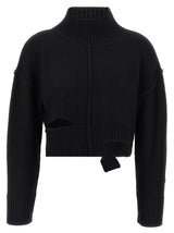 Gilet MM6 Maison Margiela en laine vierge noire
