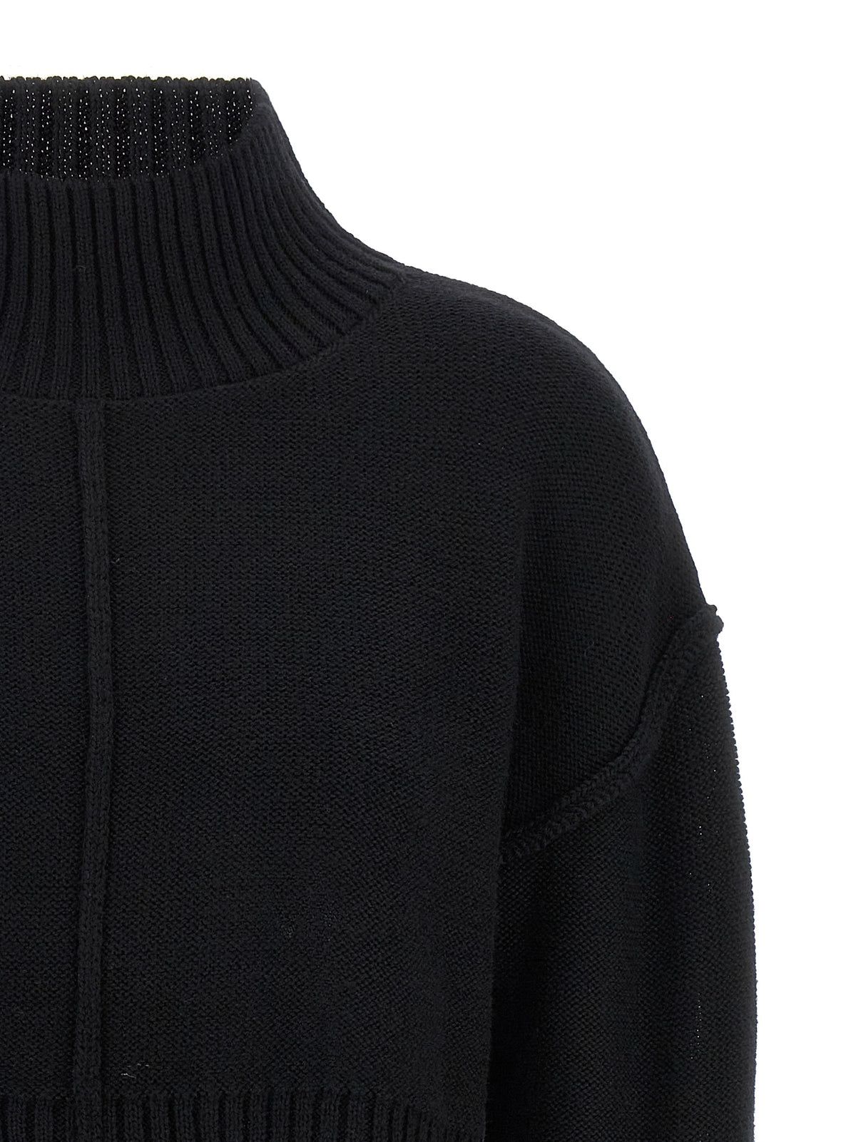 Gilet MM6 Maison Margiela en laine vierge noire