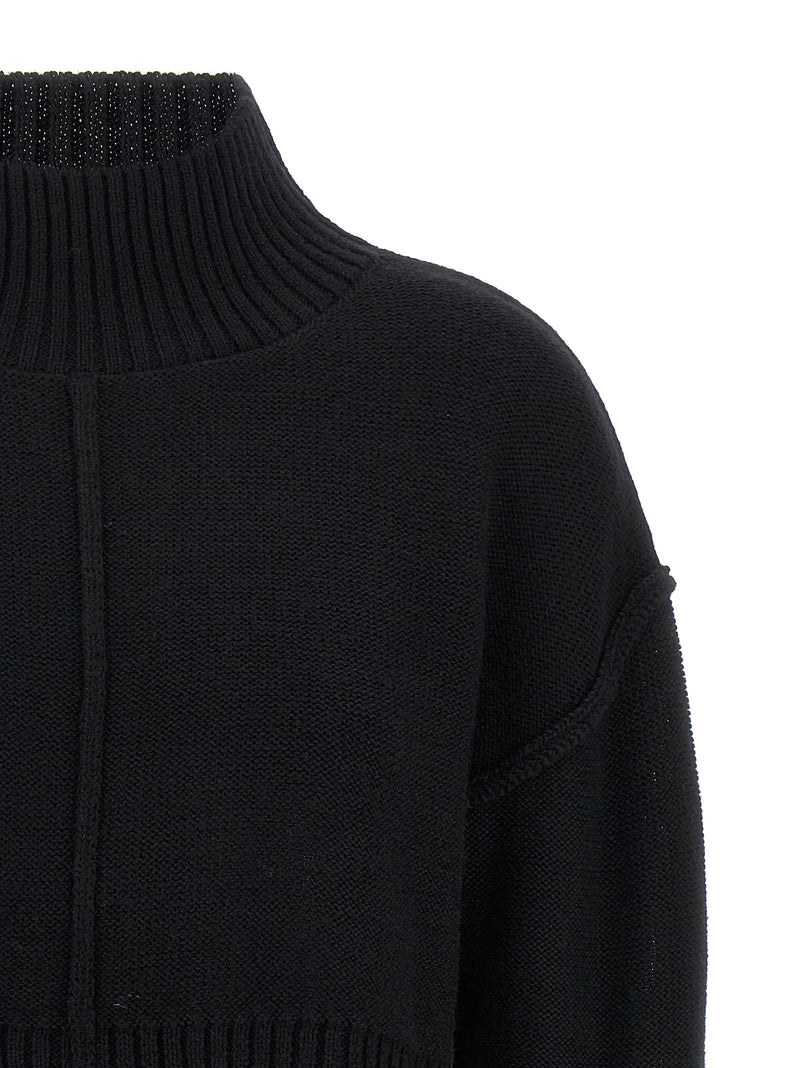 MM6 Maison Margiela Black Virgin Wool Cardigan