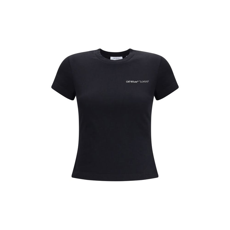 Off-White Black Cotton T-Shirt