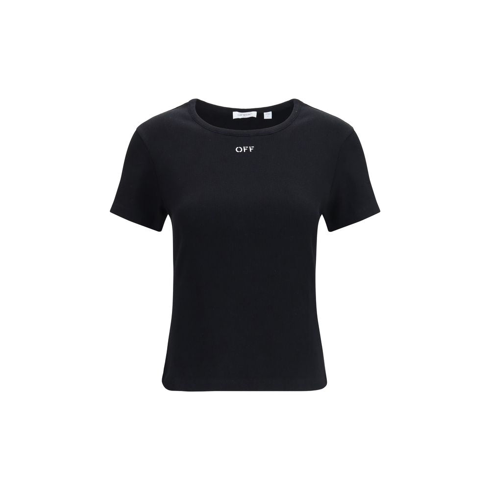 T-shirt Off-White en coton noir