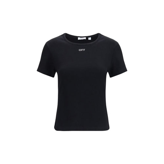 T-shirt Off-White en coton noir