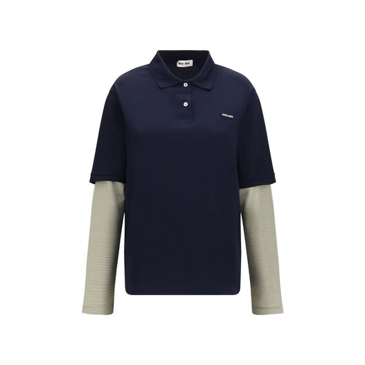 Sweat-shirt Miu Miu en coton bleu