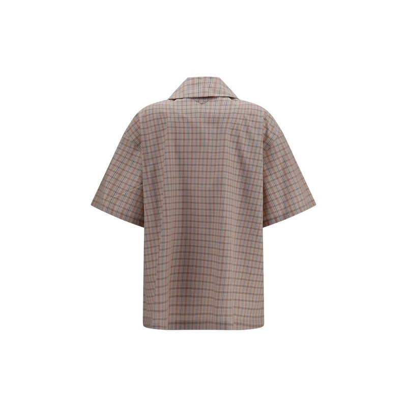Chemise Prada à manches courtes en coton multicolore