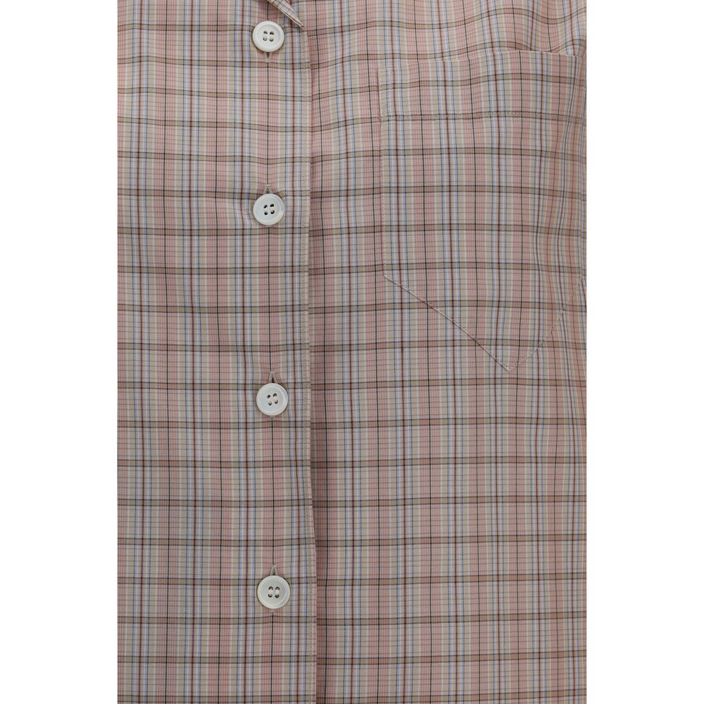 Chemise Prada à manches courtes en coton multicolore