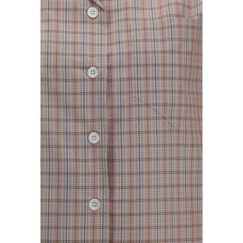 Chemise Prada à manches courtes en coton multicolore