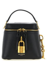 Sac à main Balmain en cuir de veau noir