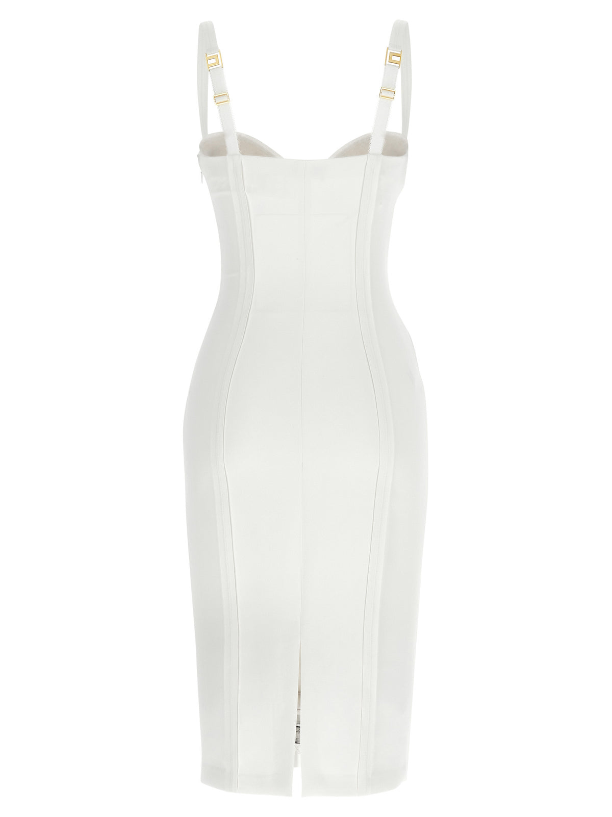 Robe midi Elisabetta Franchi en polyester blanc