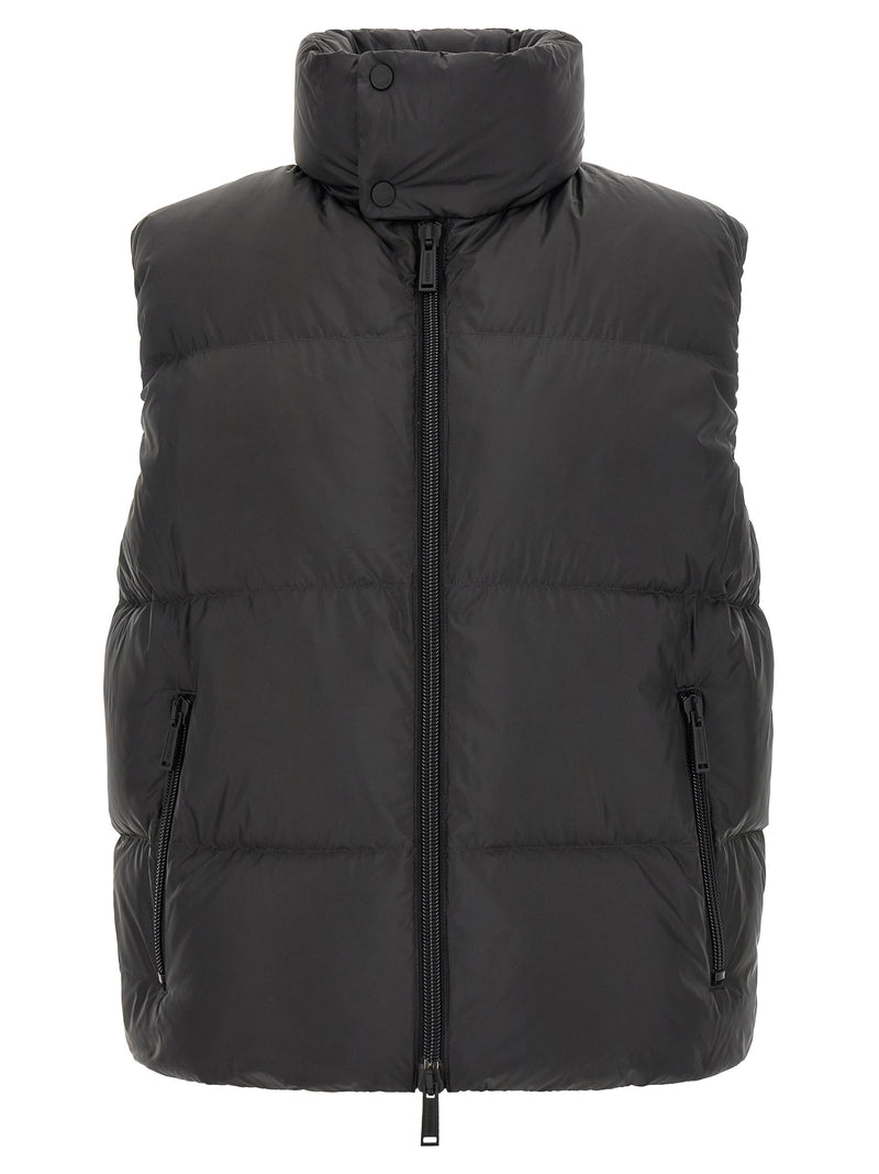 Dsquared² Veste sans manches en polyester noir