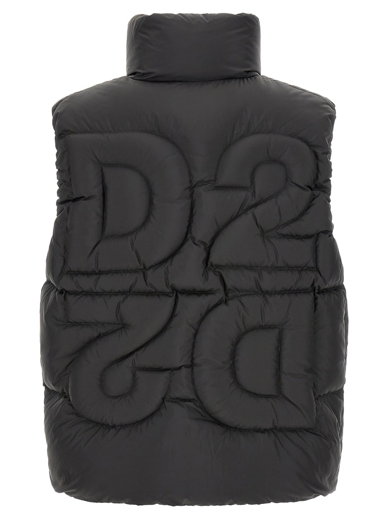 Dsquared² Veste sans manches en polyester noir