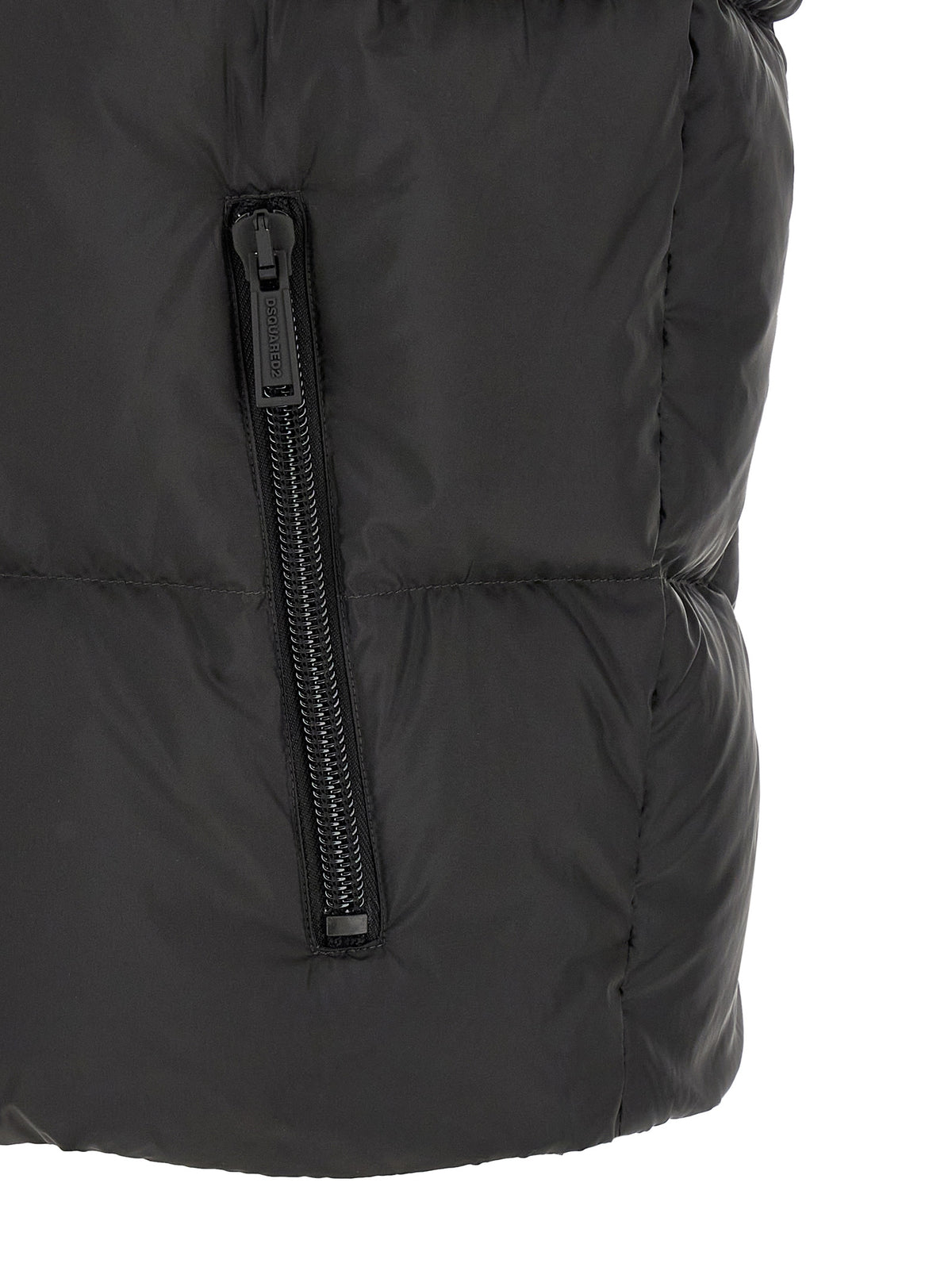 Dsquared² Veste sans manches en polyester noir