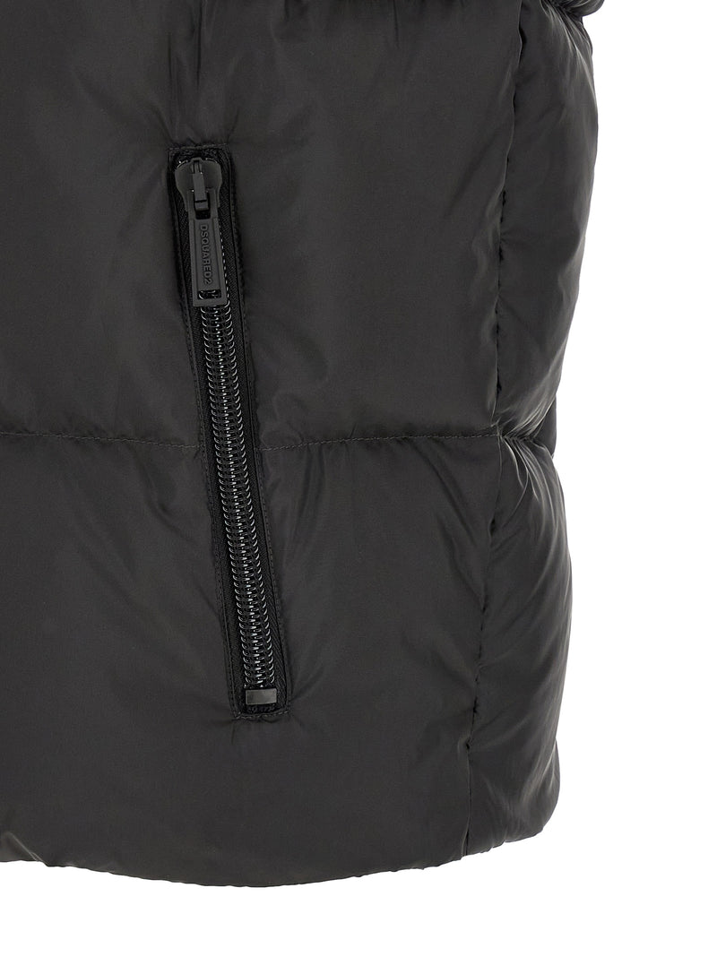 Dsquared² Veste sans manches en polyester noir