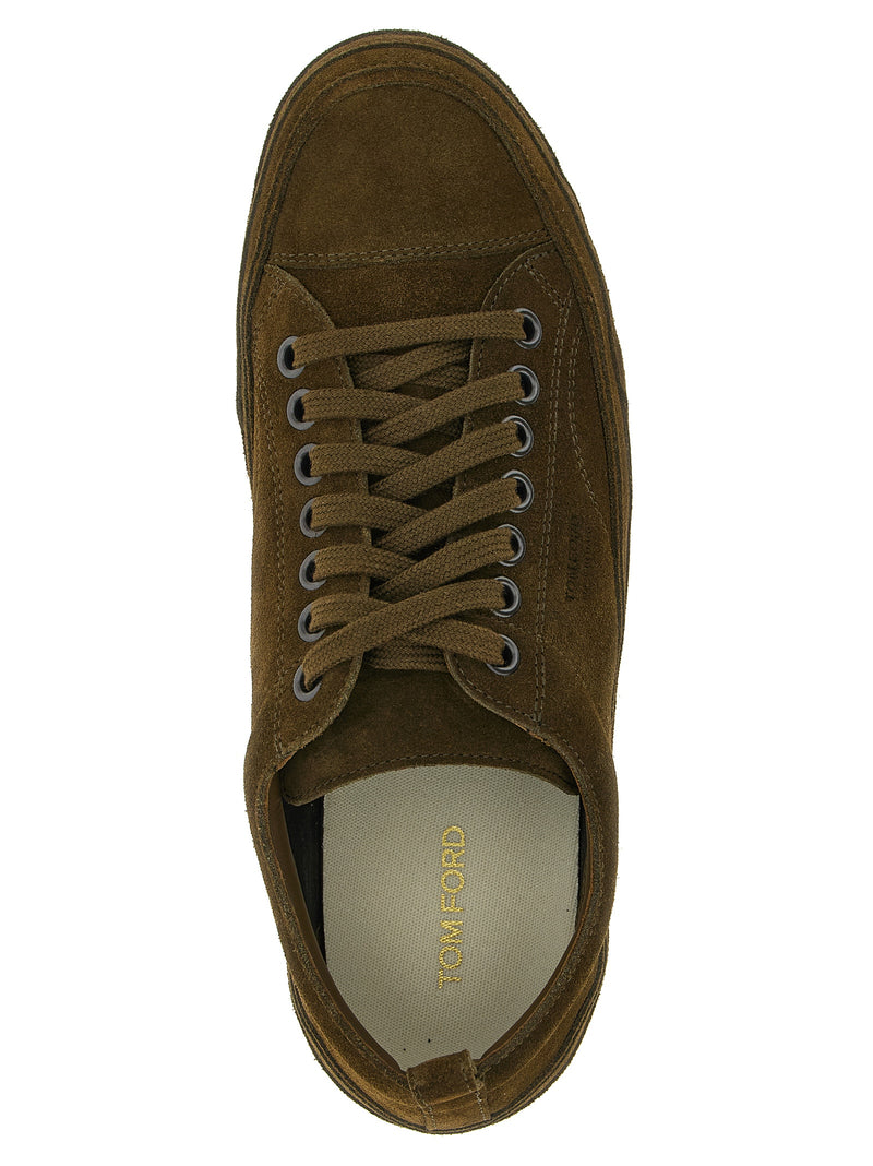 Baskets basses bicolores en cuir Tom Ford