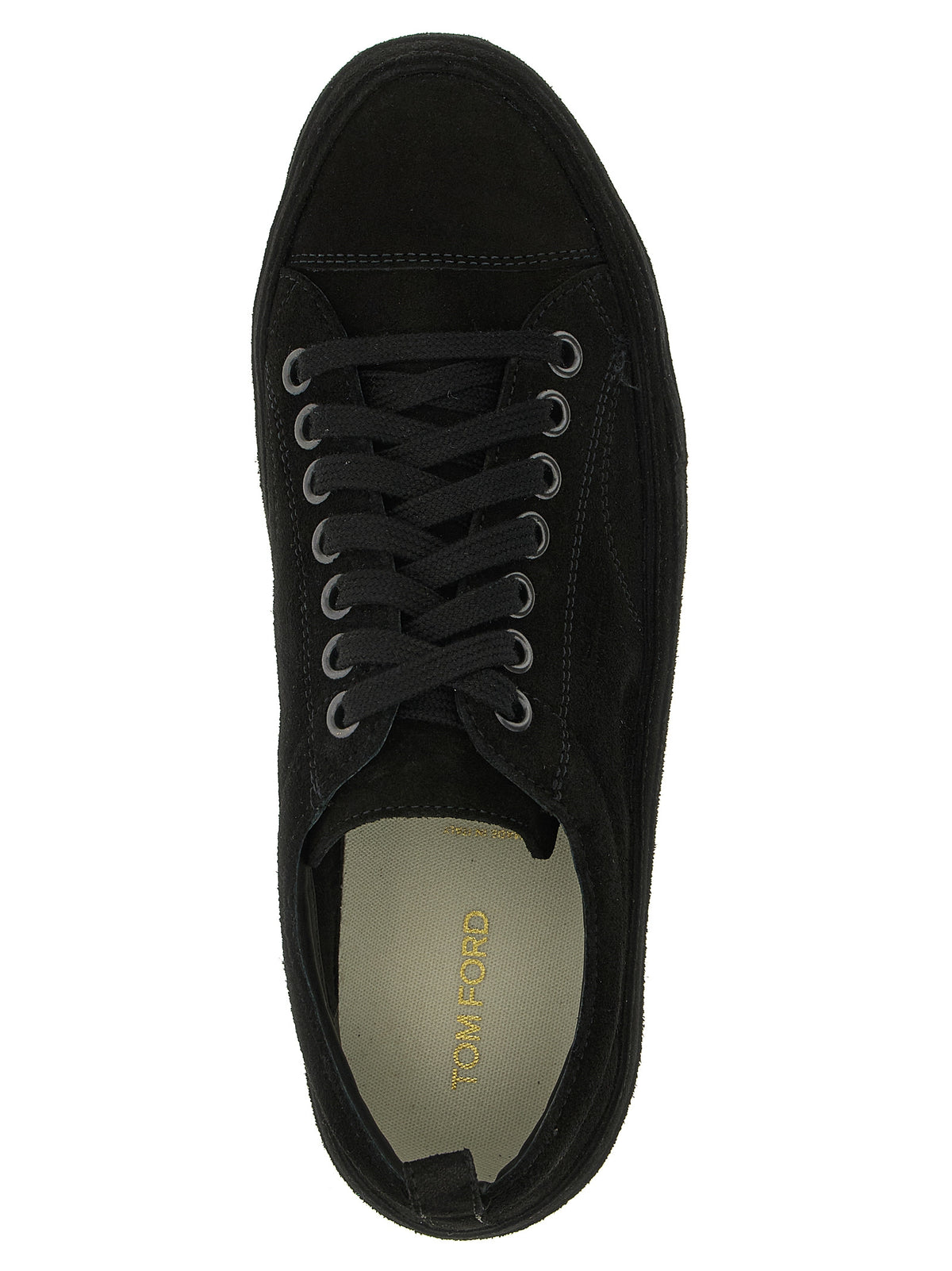 Baskets basses en cuir noir Tom Ford