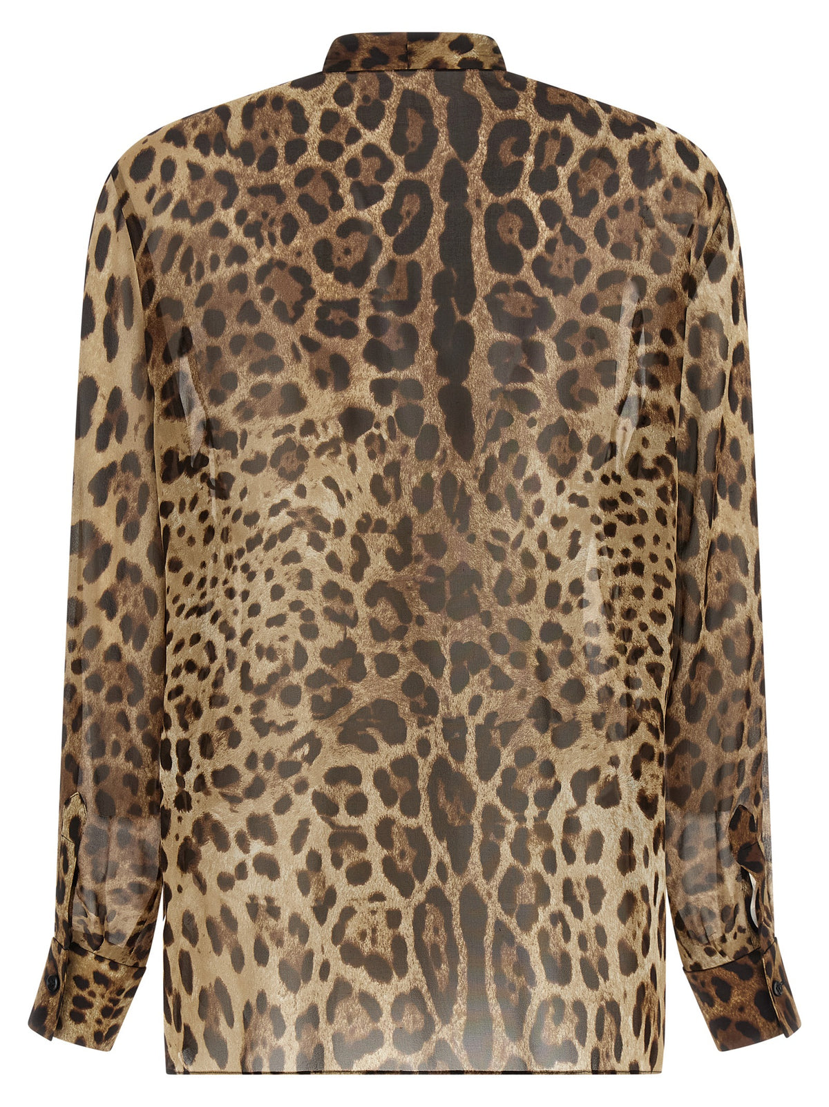 Blouse en soie marron Dolce & Gabbana
