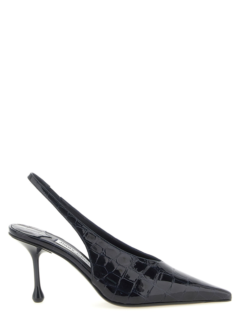 Escarpins à talons hauts en cuir bleu de Jimmy Choo