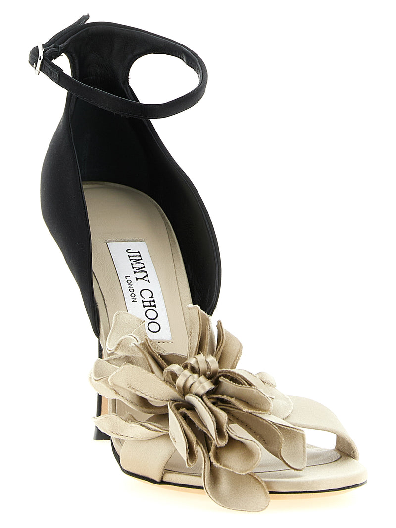 Sandales à talon aiguille Jimmy Choo en Tencel multicolore