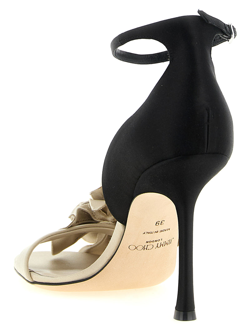 Sandales à talon aiguille Jimmy Choo en Tencel multicolore