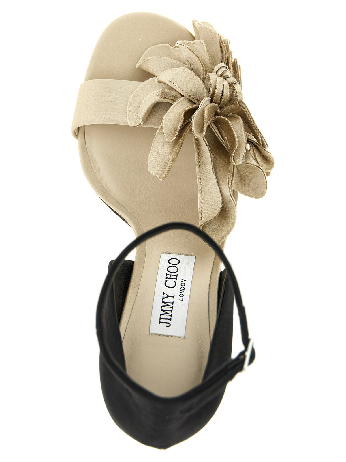 Sandales à talon aiguille Jimmy Choo en Tencel multicolore