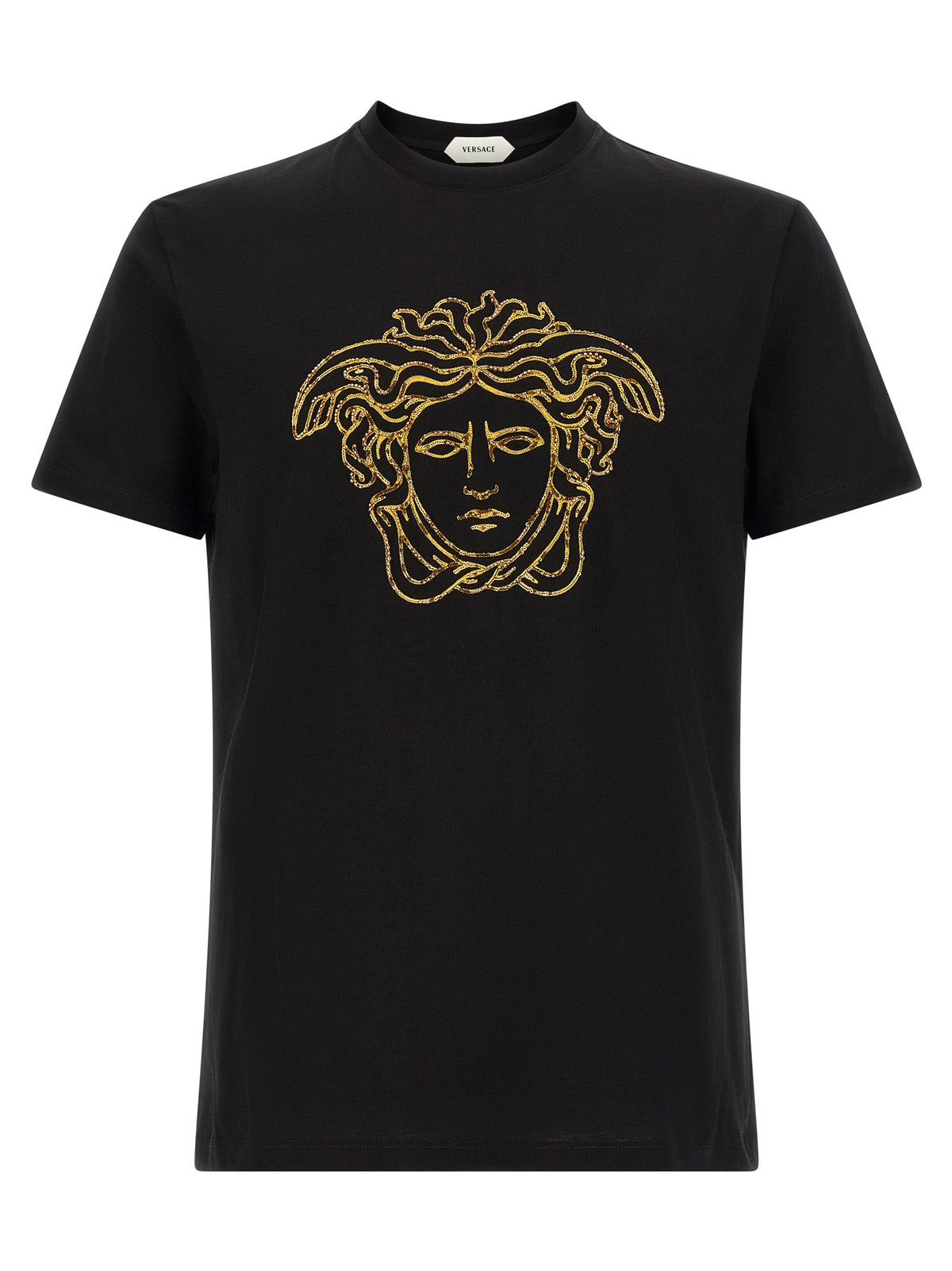 T-shirt Versace en coton noir