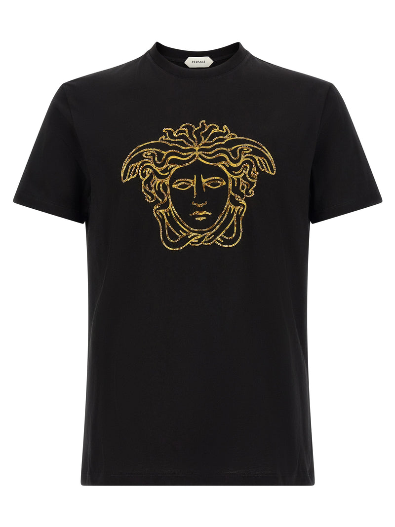 T-shirt Versace en coton noir