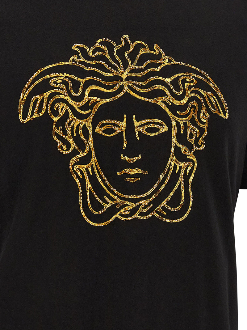 T-shirt Versace en coton noir