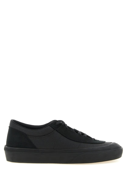 Stone Island Black Cotton Low Top Sneakers