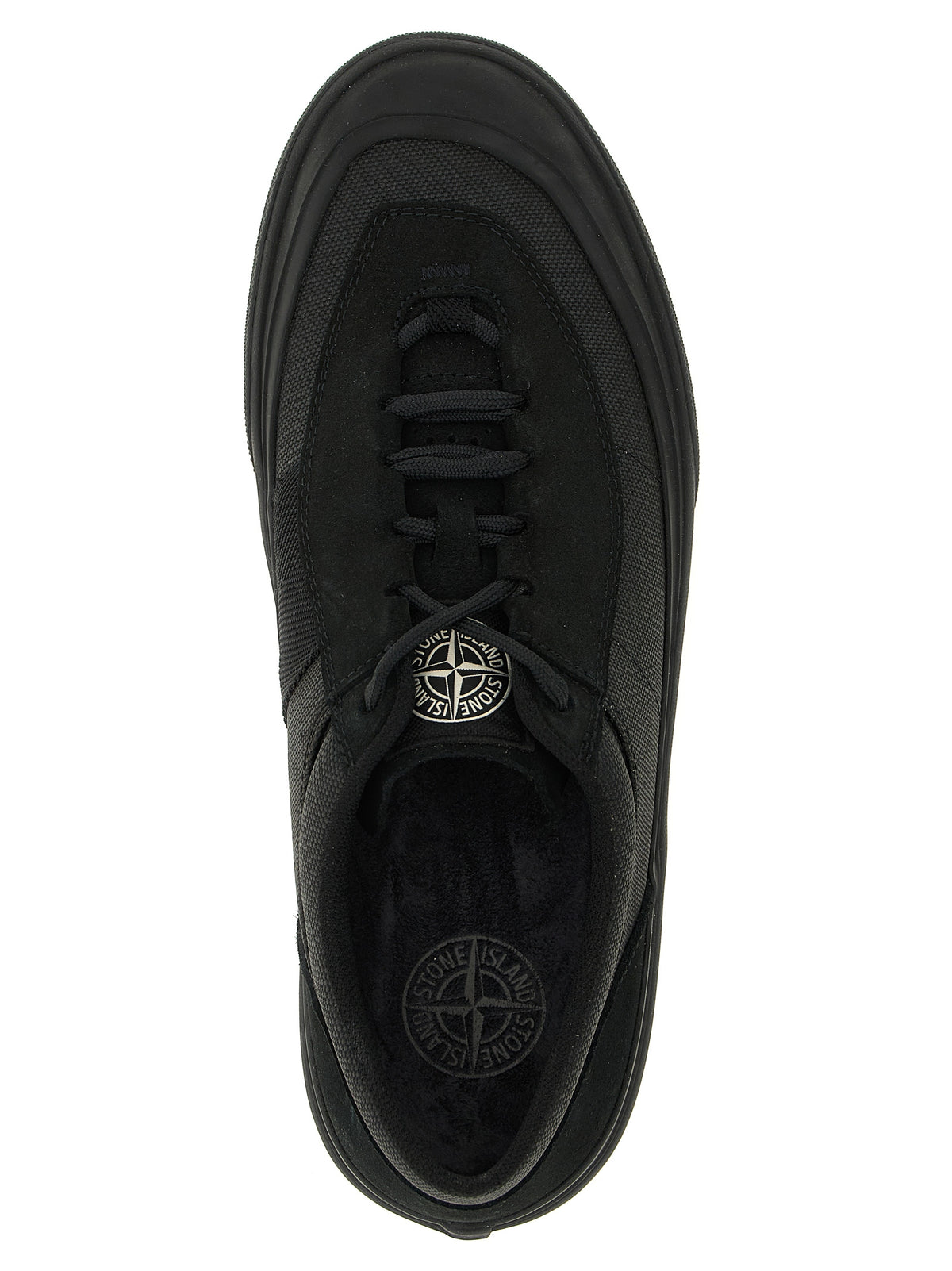 Baskets basses Stone Island en coton noir