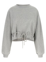 Sweat-shirt gris en coton Dries Van Noten