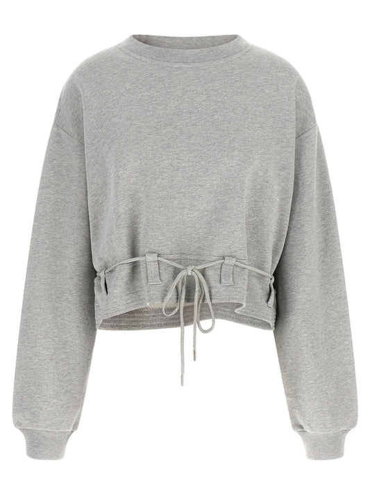 Sweat-shirt gris en coton Dries Van Noten