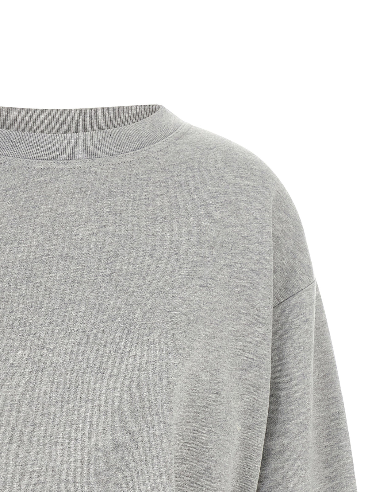 Sweat-shirt gris en coton Dries Van Noten
