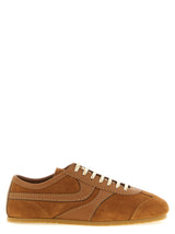 Baskets basses Dries Van Noten en cuir de veau marron