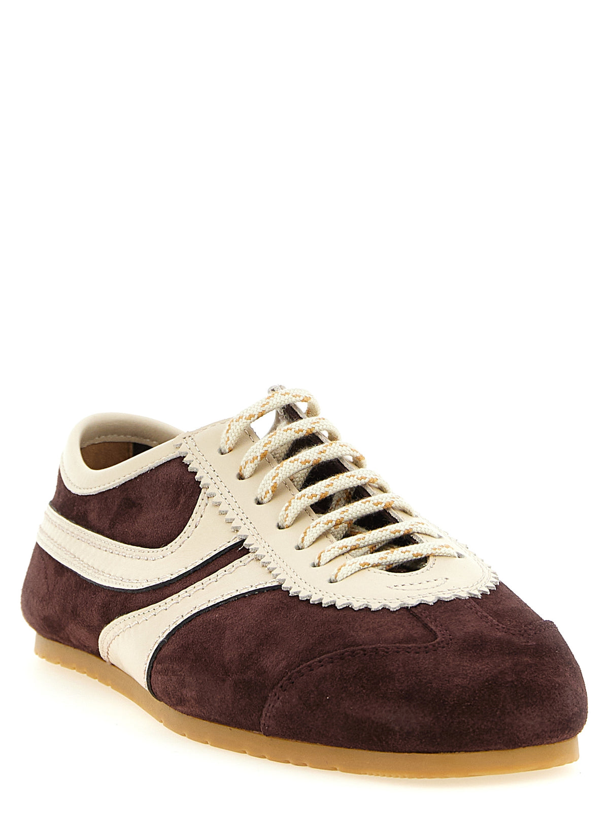 Baskets basses Dries Van Noten en cuir de veau multicolore