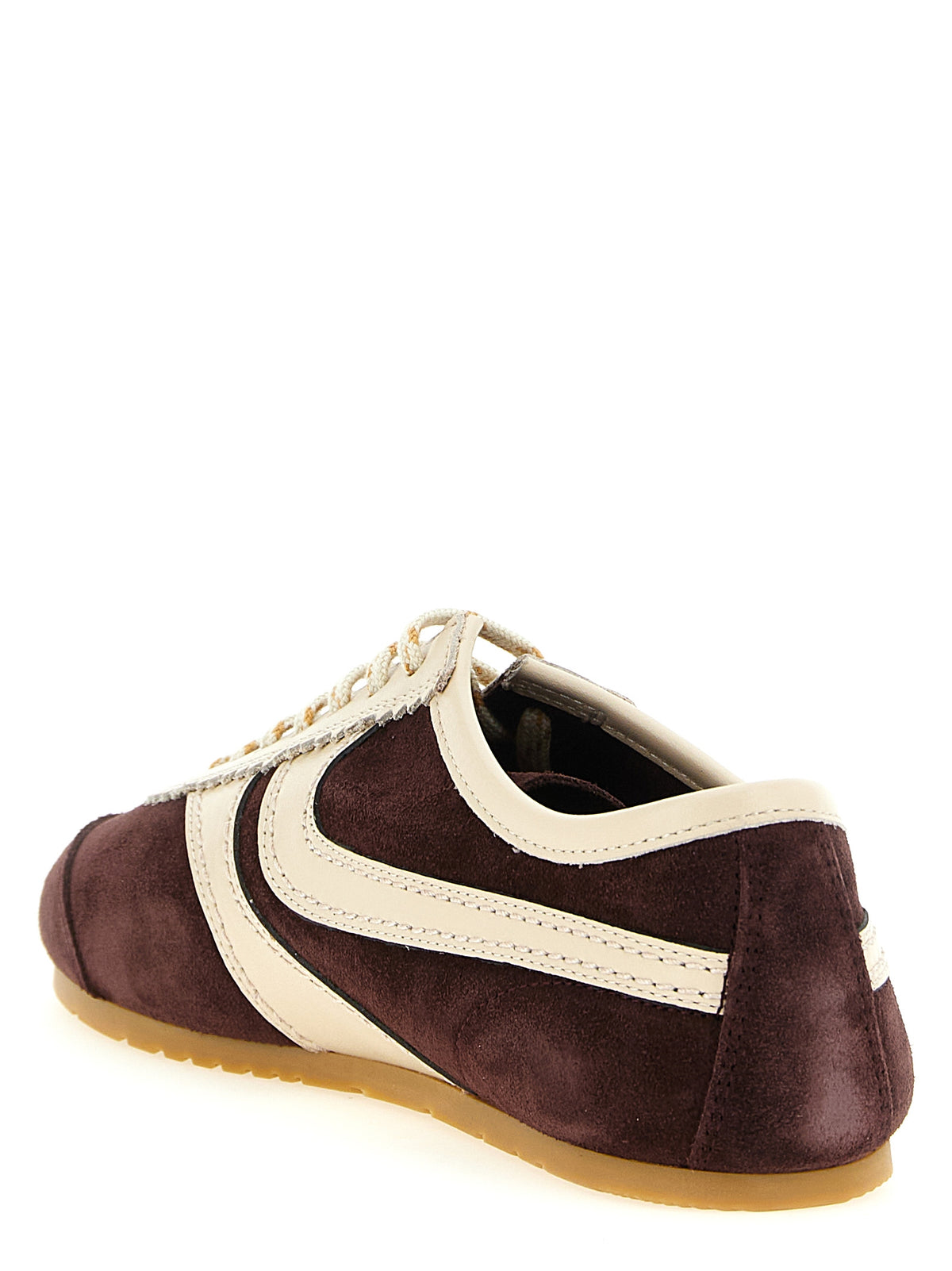 Baskets basses Dries Van Noten en cuir de veau multicolore