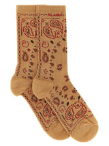 Chaussettes Alanui en coton beige