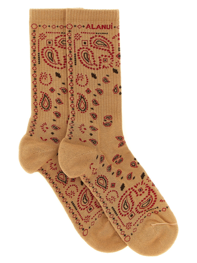 Chaussettes Alanui en coton beige