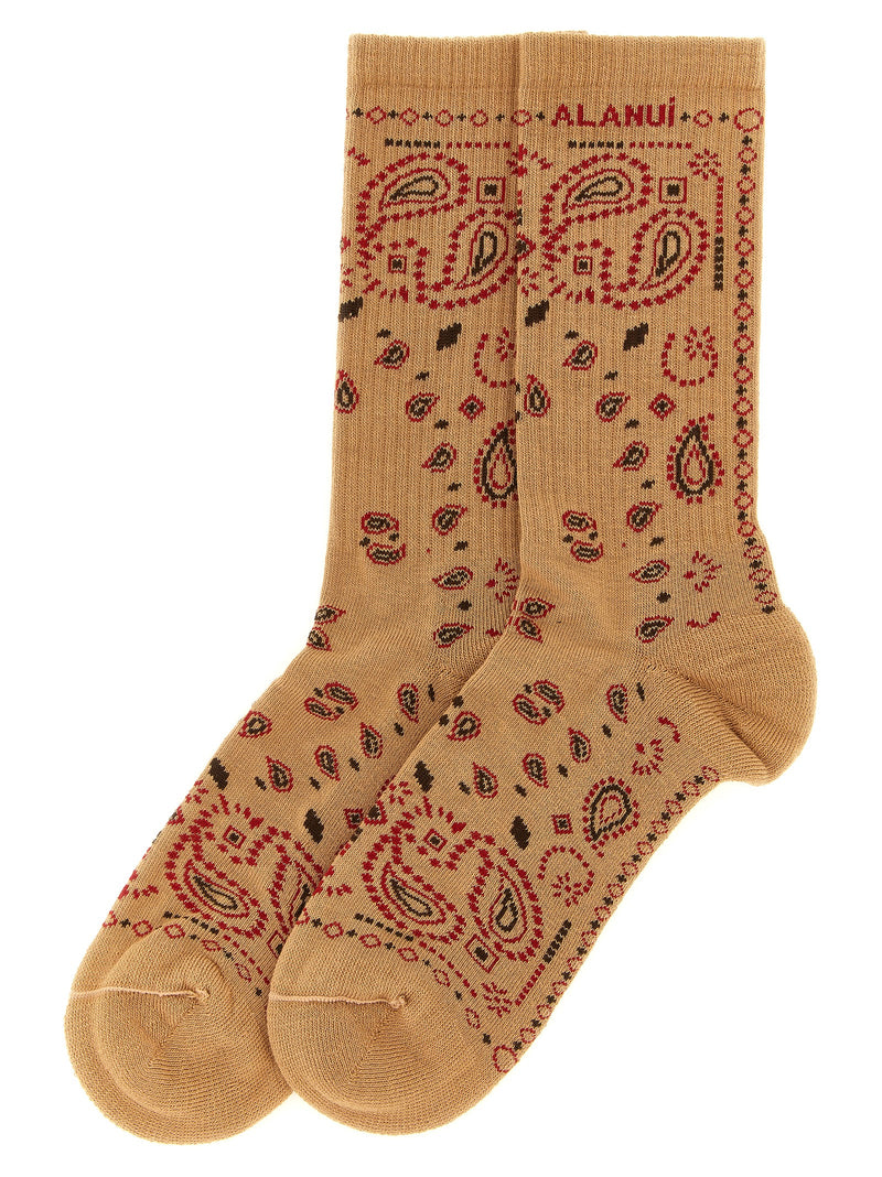 Chaussettes Alanui en coton beige