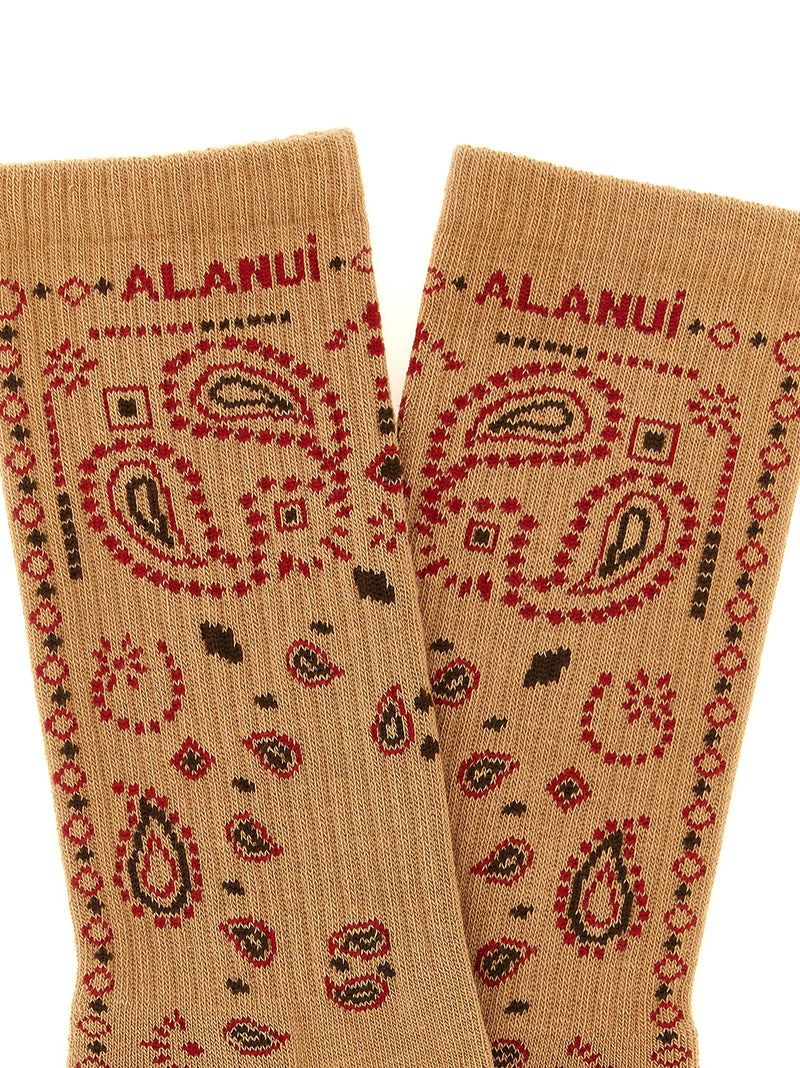 Chaussettes Alanui en coton beige