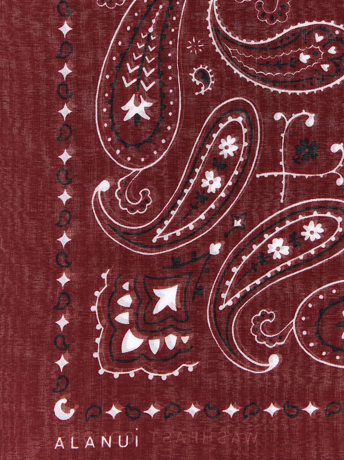 Alanui Bordeaux Cotton Scarf