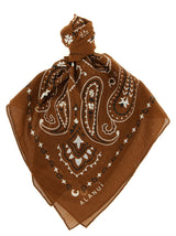 Foulard Alanui en coton marron