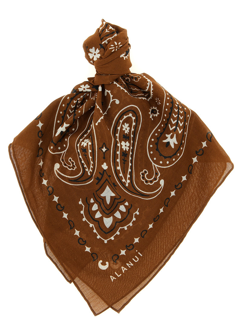 Alanui Brown Cotton Foulard