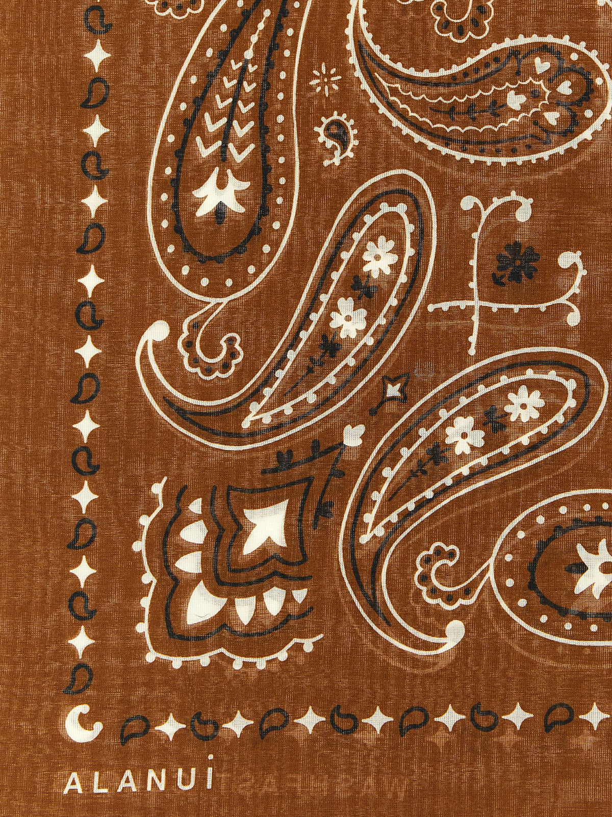 Foulard Alanui en coton marron