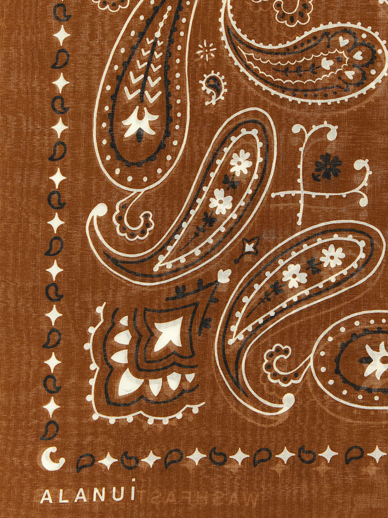 Alanui Brown Cotton Foulard