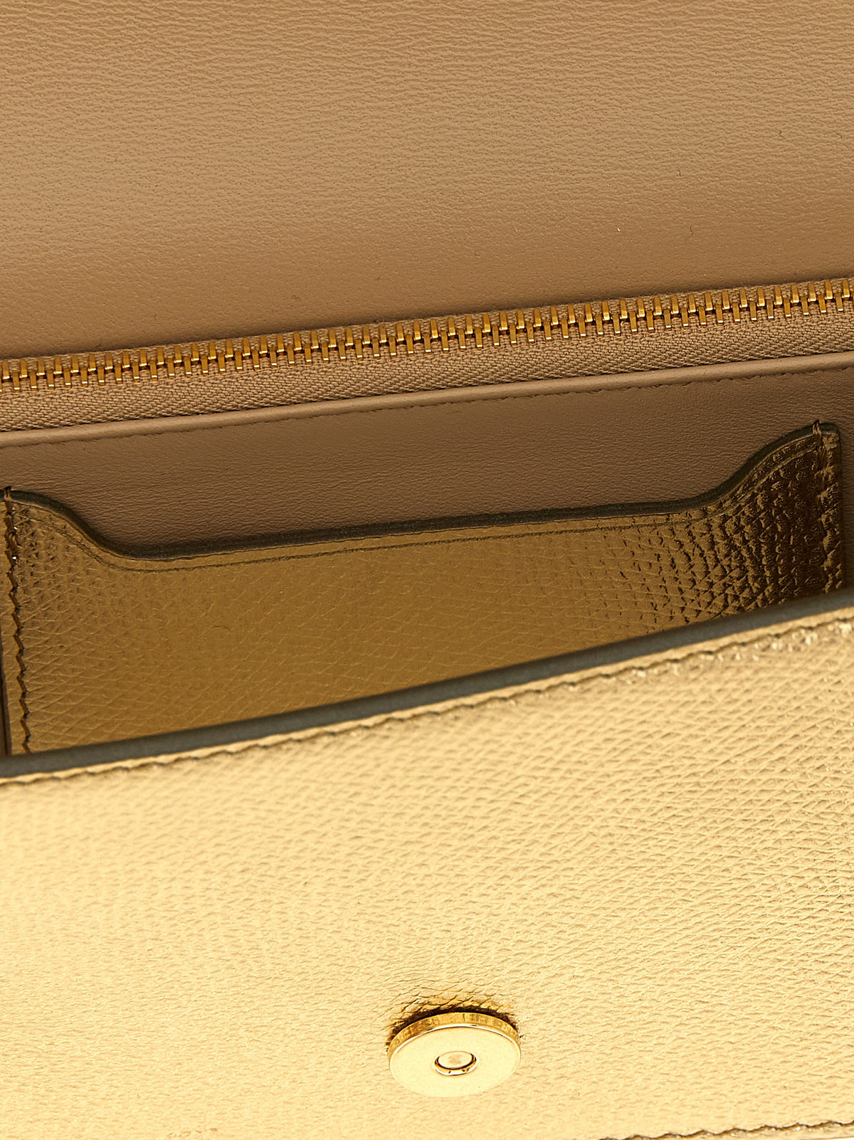Sac bandoulière Valentino Garavani en cuir de veau doré